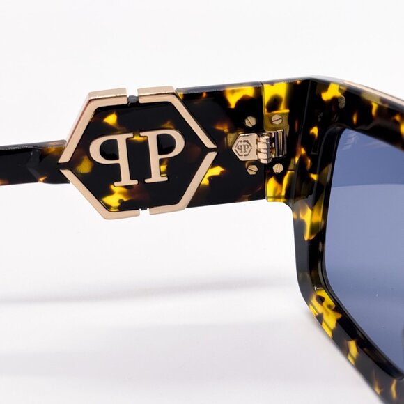 NEW PHILIPP PLEIN GLOOM SPP092M 0781 HAVANA MEN SUNGLASSES PHILIPP PLEIN - Picture 9 of 12